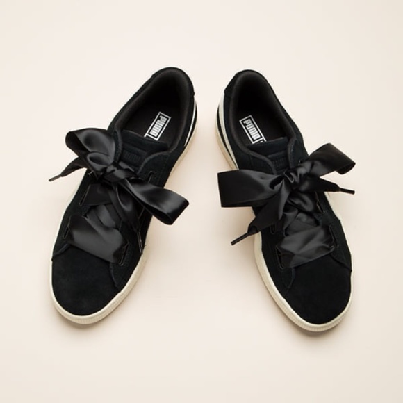 BRAND NEW girl youth puma suede heart jewel shoes size 7Y - Picture 3 of 6